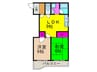 ハイツ　ミツヒサ 2LDKの間取り