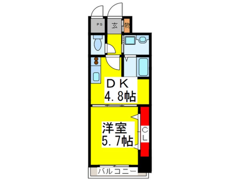 間取図 Krehl宿院