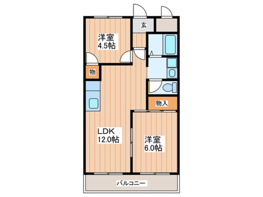 間取図 林第２マンション
