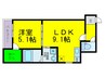 フジパレス東粉浜 1LDKの間取り