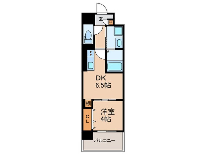 間取り図 ｴｸﾞｾﾞ大阪CITYｵｰｽﾃｨﾝ(801)