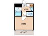 ホワイエ甲子園 1Kの間取り