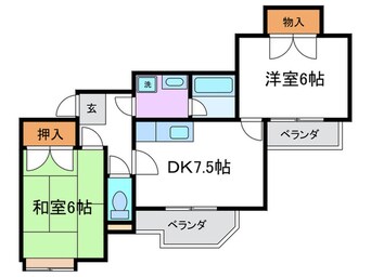 間取図 こあろーどＫＵＲＯＤＡ