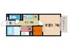 Blezio13 1Kの間取り