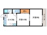 ＮＥＷ芝ノ下ﾊｲﾂ 2DKの間取り