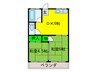 木本ハイツ 2DKの間取り
