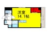 ガーデンサイド王子 1Rの間取り
