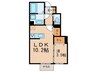 プランドール 1LDKの間取り