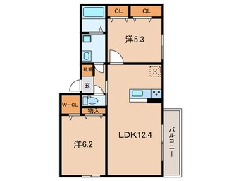 間取図 ル・リアン神戸