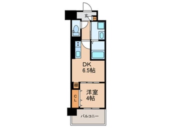 間取図 ｴｸﾞｾﾞ大阪CITYｵｰｽﾃｨﾝ(805)