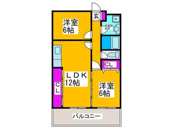 間取図 ヴィラ中野