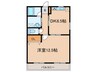 若王寺マンション 1DKの間取り