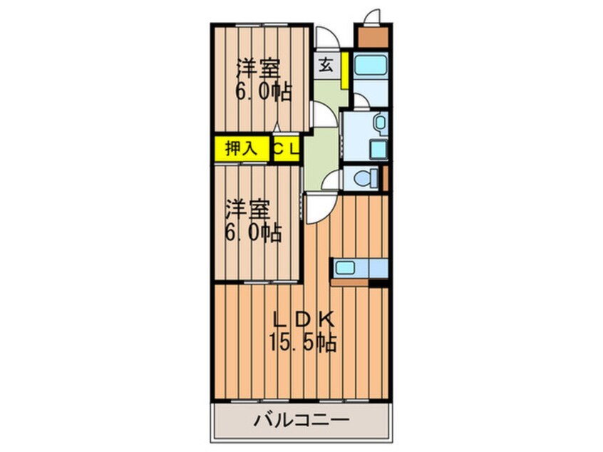 間取図 ロジュマン弘福