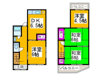 間取図 野尻町貸家