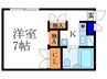 カサ・デ・ソ－ラ四条 1Rの間取り