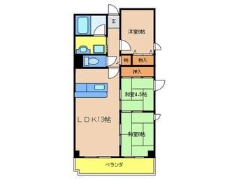 間取図 レインボーハイツ