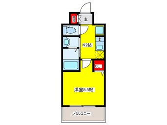 間取図 Ｂｒｉｌｌａｎｔｅ東花園