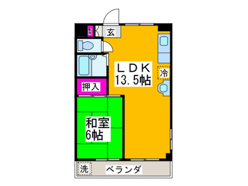 間取図 みささぎコーポ