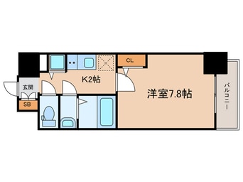 間取図 ﾒｲﾝｽﾃｰｼﾞ大阪NoｒthGateⅠ(1301)