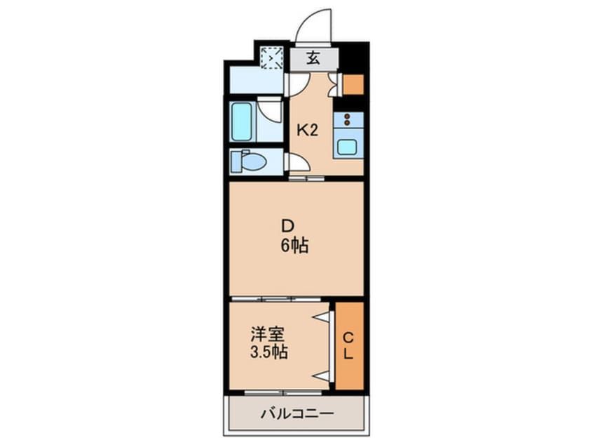 間取図 ﾌｧｽﾃｰﾄ大阪ﾏｼﾞｮﾘﾃｨ(403)