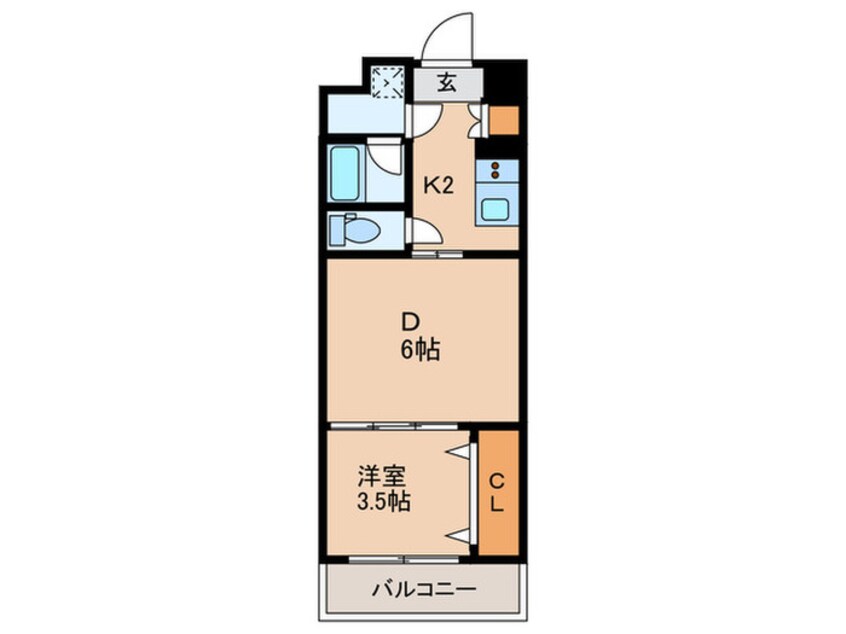 間取図 ﾌｧｽﾃｰﾄ大阪ﾏｼﾞｮﾘﾃｨ(403)