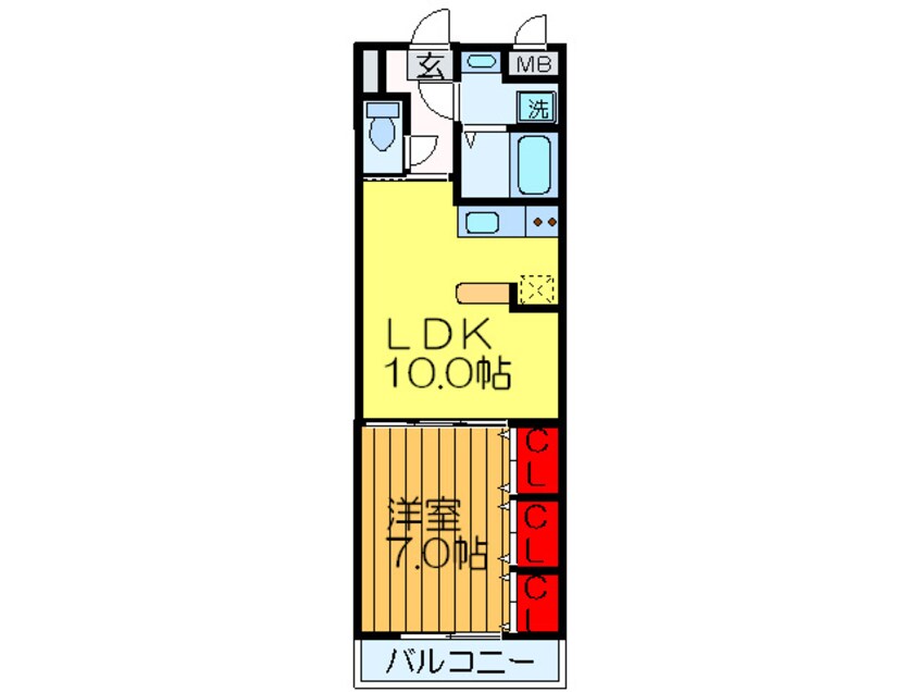 間取図 ナリッシュＦｕｊｉｓａｋａ