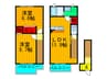 フィオ－レシミズ 2LDKの間取り