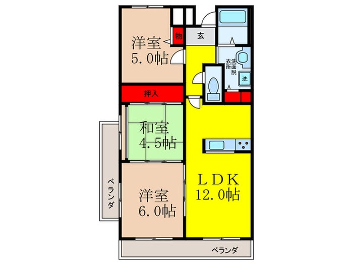 間取り図 コーポタカイ