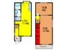 宮野町戸建 2LDKの間取り