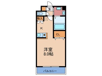 間取図 ＲＥＣＥＳＳ　ＣＯＵＲＴ　2