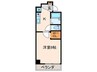 ｓａｗａｒａｂｉハイッテン 1Kの間取り
