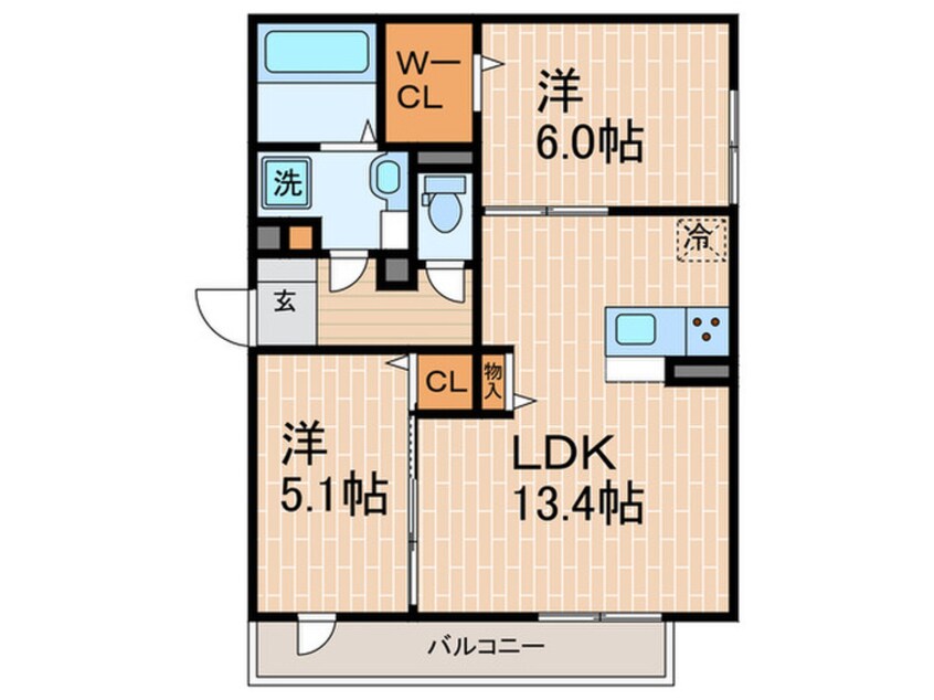 間取図 SAKURA甲子園三保町