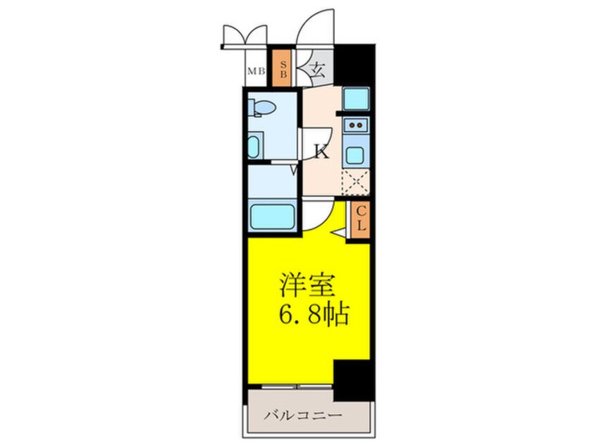 間取図 ｱﾄﾞﾊﾞﾝｽ江坂東ﾃﾞﾊﾟｰﾙ(303)