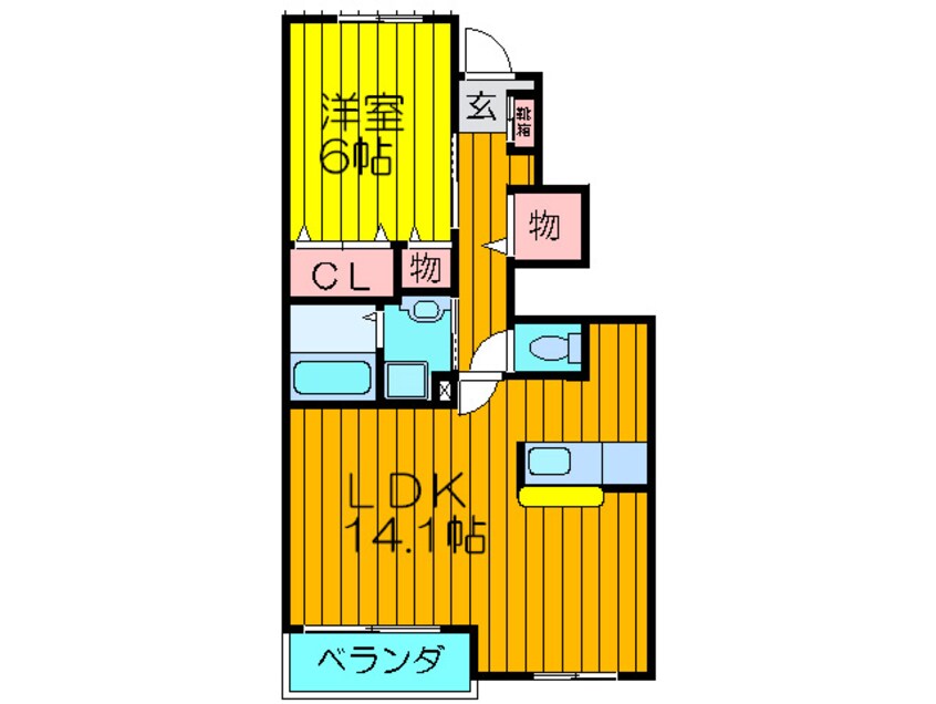 間取図 ミ・カ－サ螢が丘
