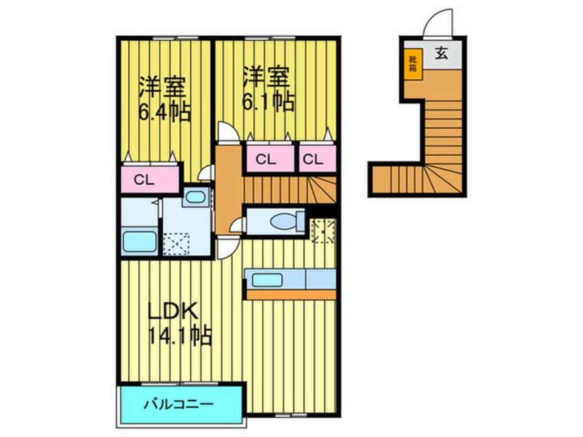 間取図 ミ・カ－サ螢が丘