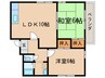ベル坂部　A棟 2LDKの間取り