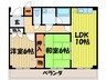 ヴェルテ忍ヶ丘 2LDKの間取り
