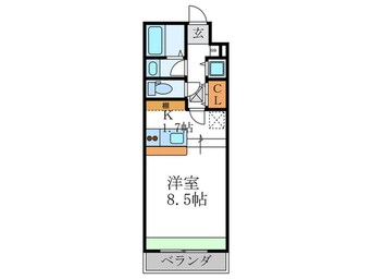 間取図 ﾎﾜｲﾄﾊｲﾑKAGAMIISHI