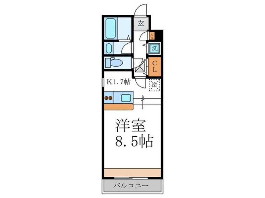 間取図 ﾎﾜｲﾄﾊｲﾑKAGAMIISHI