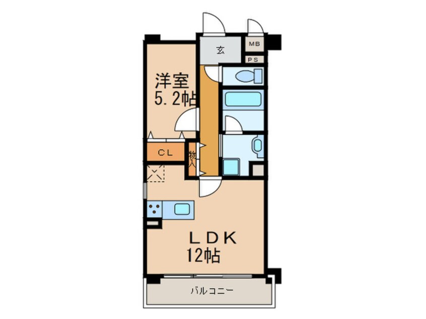 間取図 Ｌｅ　Ｖｅｒｔ高槻