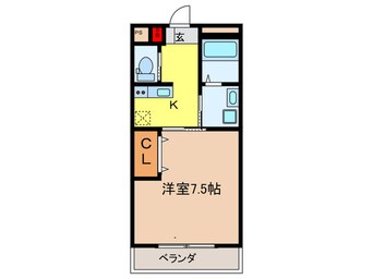 間取図 クラウディア中宮