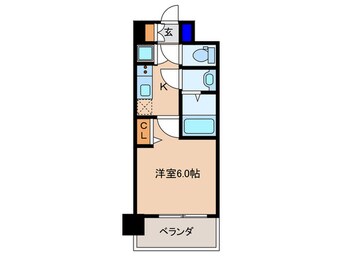 間取図 ﾚｼﾞｭｰﾙｱｯｼｭ都島ﾌﾞﾘｰｾﾞ(606)