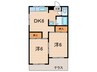 霞ヶ丘ビレッジ８８ 2DKの間取り