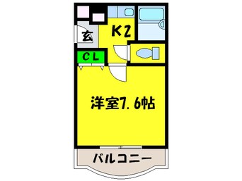 間取図 コ－ポ河中Ⅱ