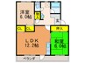 第一東洋マンション（104） 2LDKの間取り
