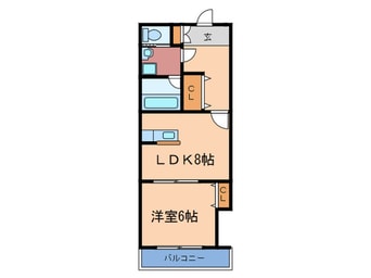 間取図 コンフォート松ヶ枝Ⅱ