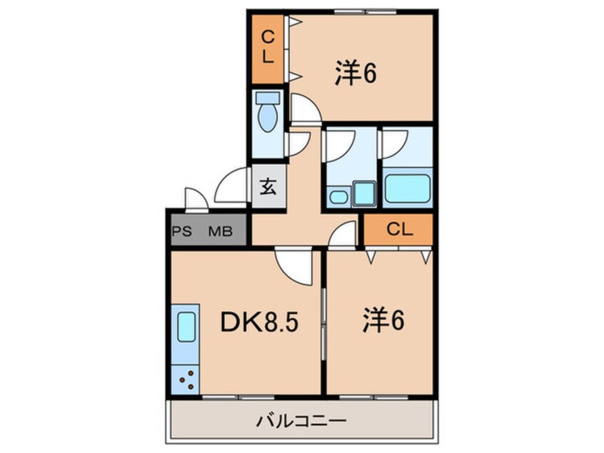 間取図 アーバンＹＨ　Ａ棟