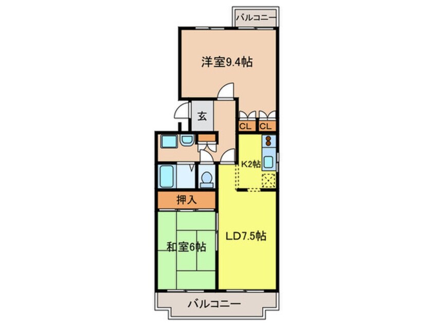 間取図 グリ－ンヒル小金台