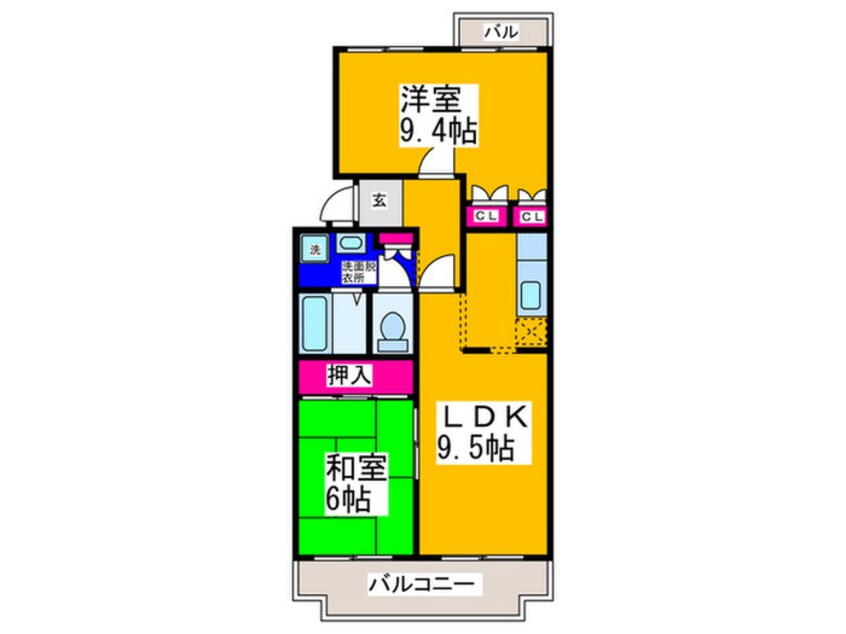 間取図 グリ－ンヒル小金台