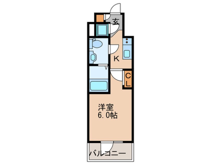 間取図 ｴｽﾘｰﾄﾞ大阪ｼﾃｨﾉｰｽ（907）